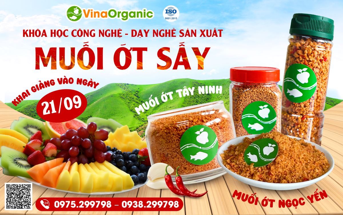 VinaOrganic cung cấp các Khóa học Công nghệ sản xuất thực phẩm, RD, với chi phí tiết kiệm, mở lớp hàng tuần. LH: 0938299798 - 0975299798